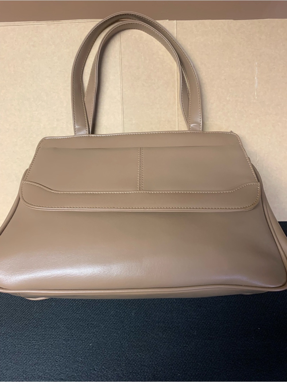 Sleek Taupe Shoulder Bag for Women